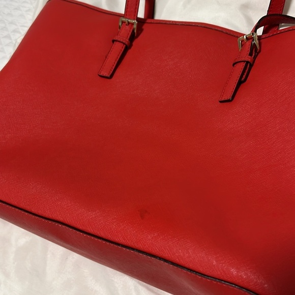 Michael Kors Scarlet Red Tote Bag - Picture 5 of 9